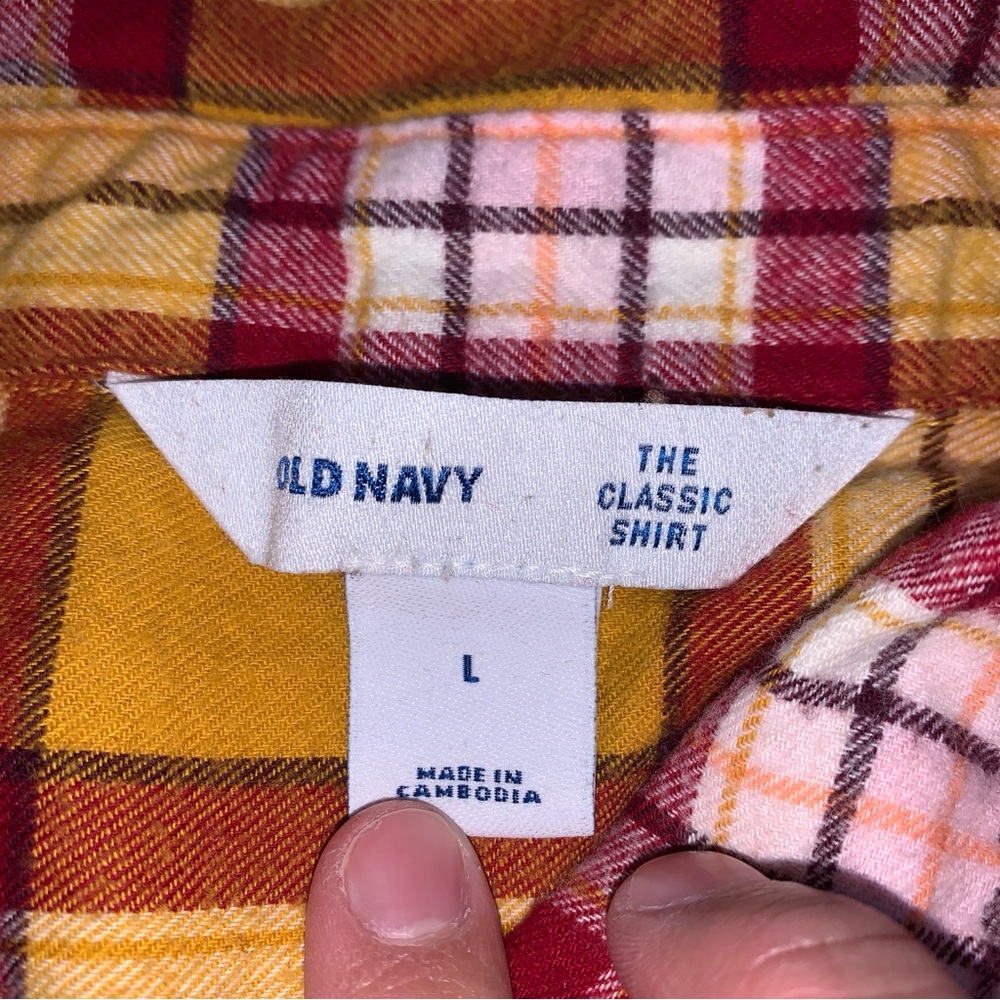 Plaid Button Down Shirts - Brown, Maroon, Yellow - Picture 3 of 9